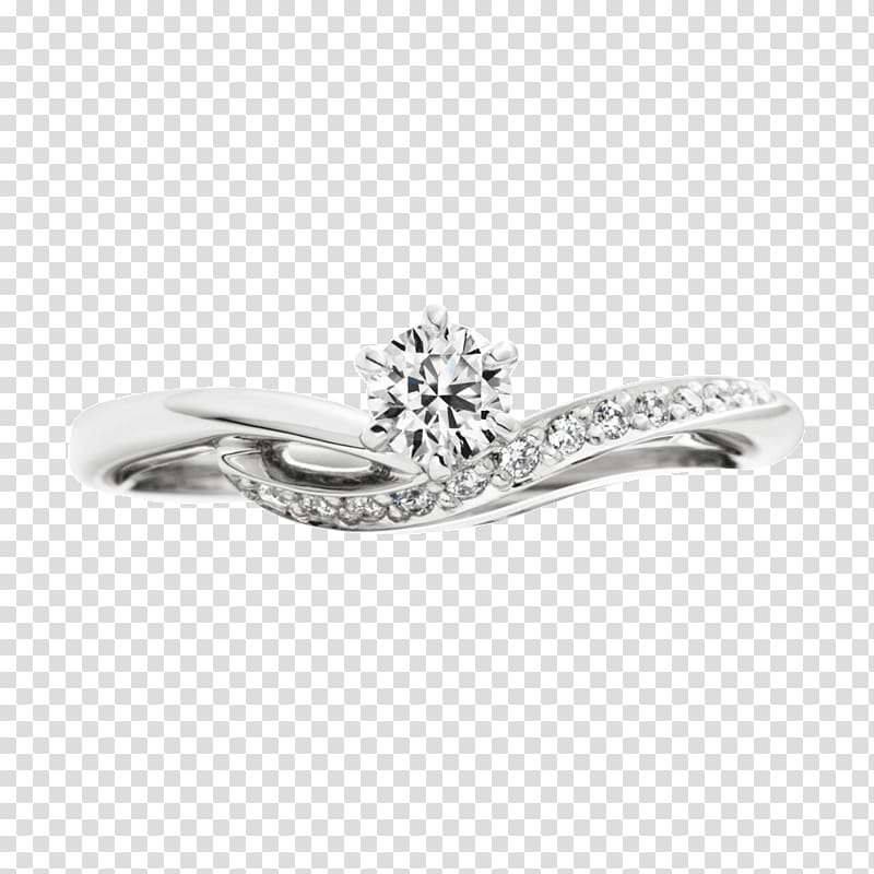Wedding ring Silver Body Jewellery Platinum, wedding ring transparent background PNG clipart