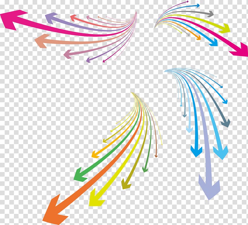 Arrow Euclidean , Colorful arrows transparent background PNG clipart