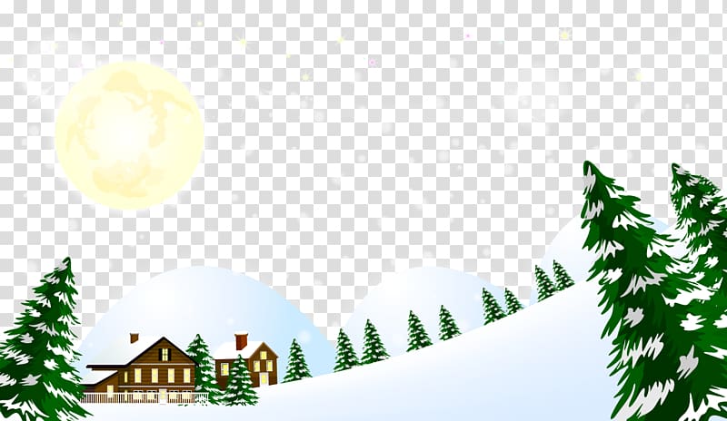 Winter , beautiful winter snow transparent background PNG clipart