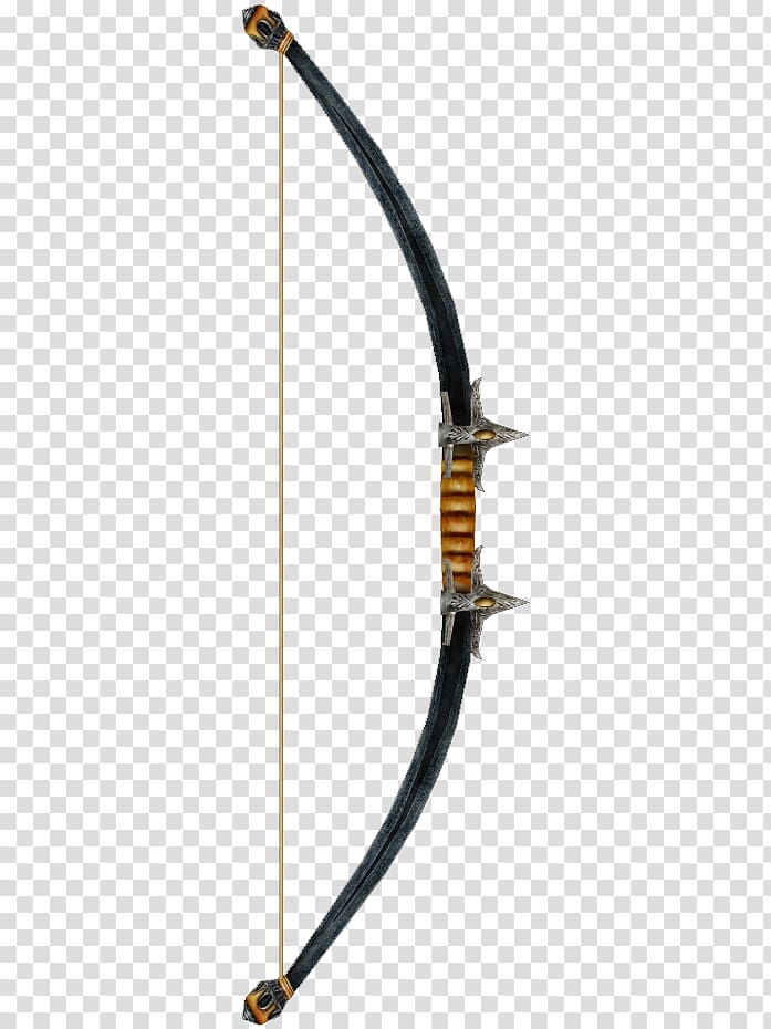 Shivering Isles Oblivion Weapon Bow and arrow, bow and arrow transparent background PNG clipart
