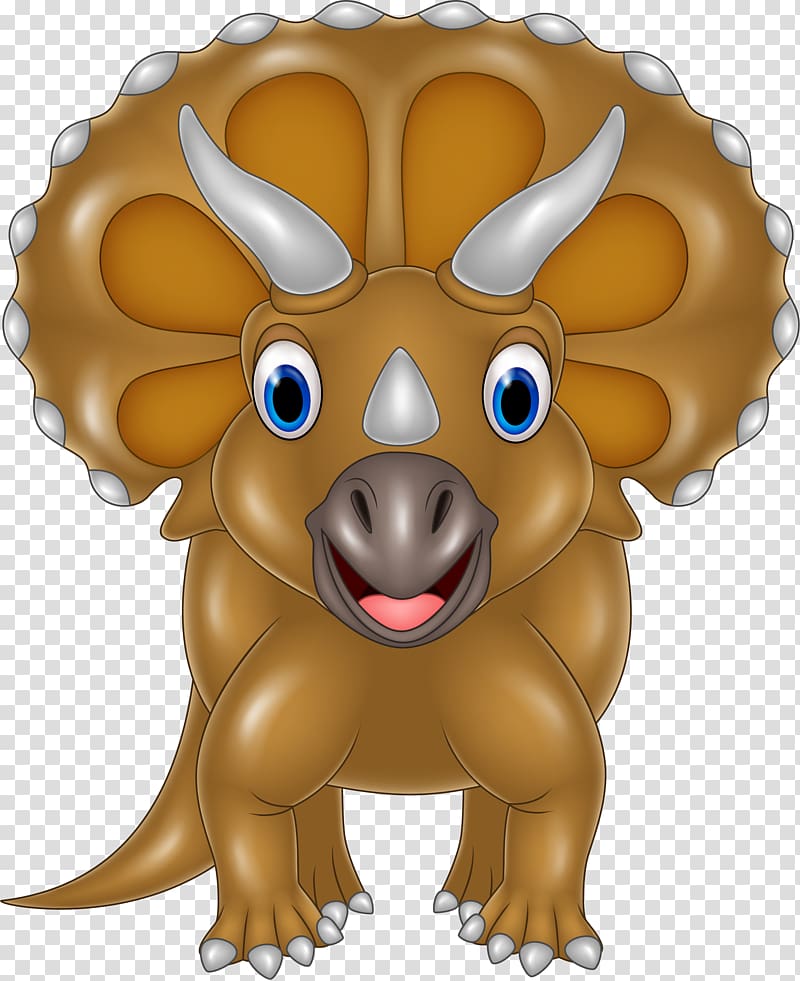 Baby Triceratops , dinosaur transparent background PNG clipart
