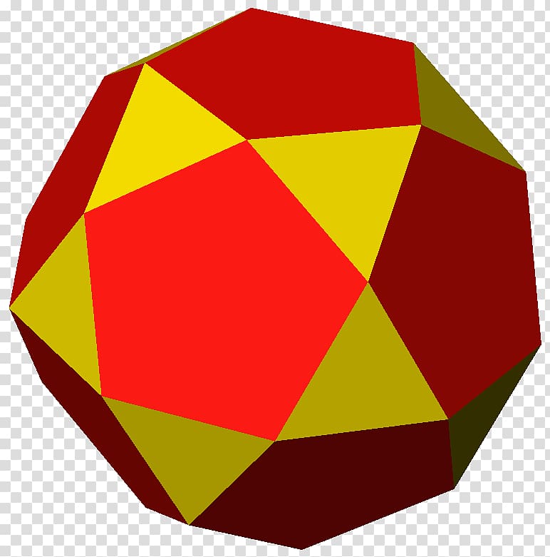 Uniform polyhedron Semiregular polyhedron Dodecahedron, three-dimensional paper transparent background PNG clipart