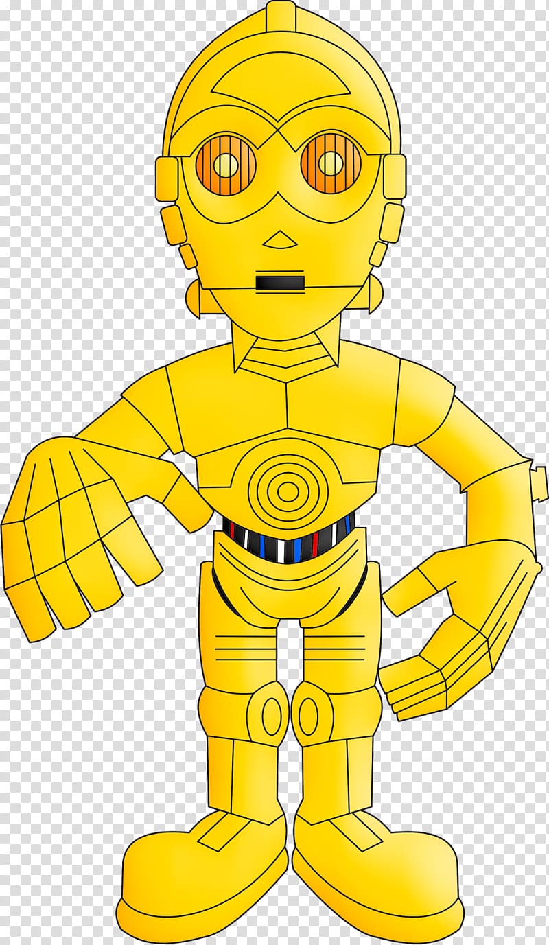 C-3PO Drawing , star wars transparent background PNG clipart