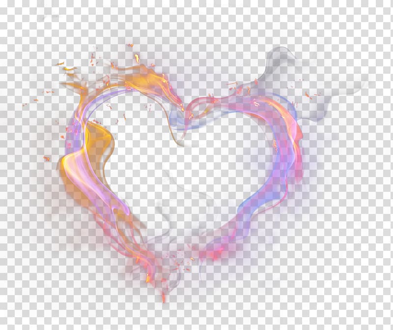 Graphic design Heart , Cartoon color heart-shaped smoke decoration transparent background PNG clipart