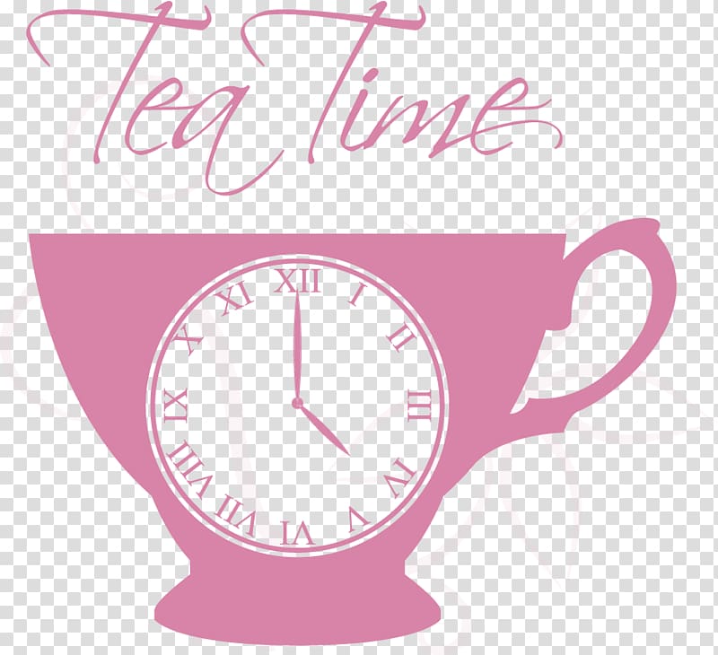 Clock , Pink clock Cup transparent background PNG clipart