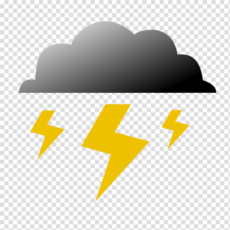 Hong Kong rainstorm warning signals Cloudburst Yellow Logo, thunder storm transparent background PNG clipart