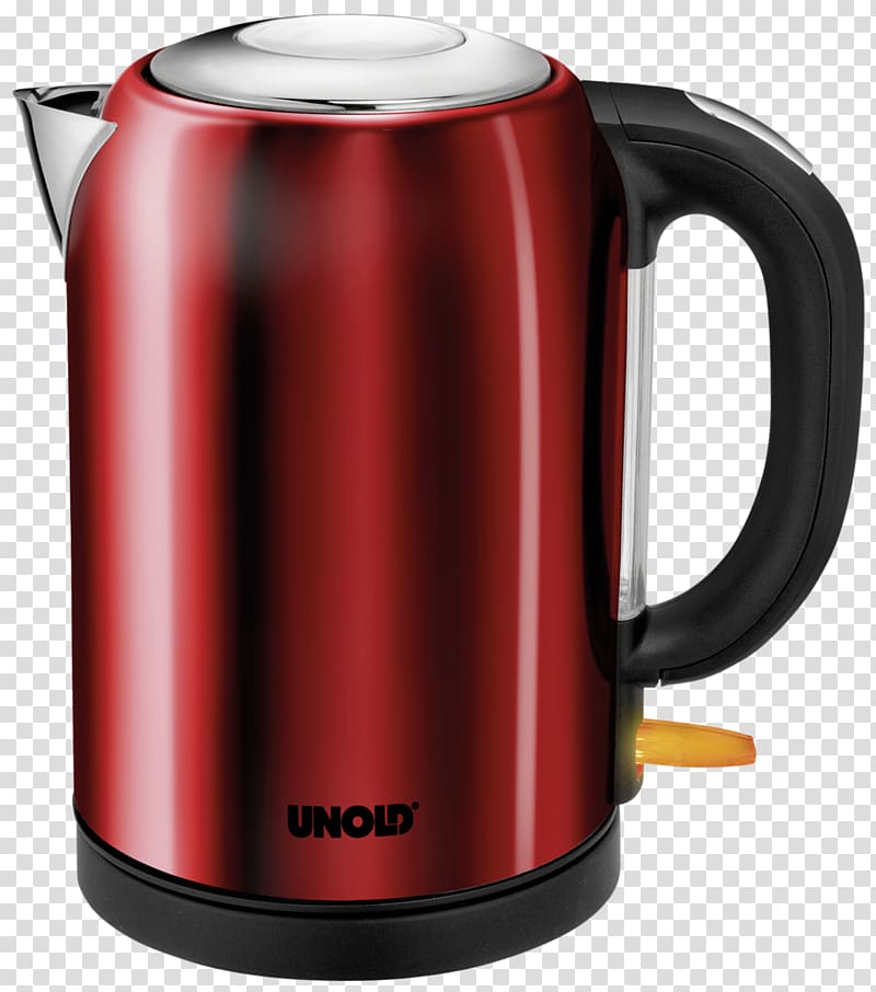 Kettle cordless Unold Bullet Red Electric kettle Kettle Unold 18575 Metal, miele dishwasher filter transparent background PNG clipart