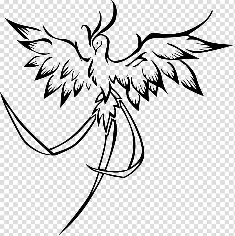Phoenix Tattoo Drawing Fenghuang , Phoenix transparent background PNG clipart