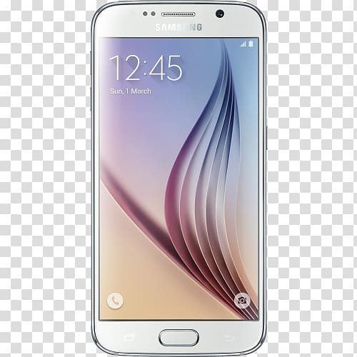 Smartphone 4G Samsung Super AMOLED white pearl, smartphone transparent background PNG clipart