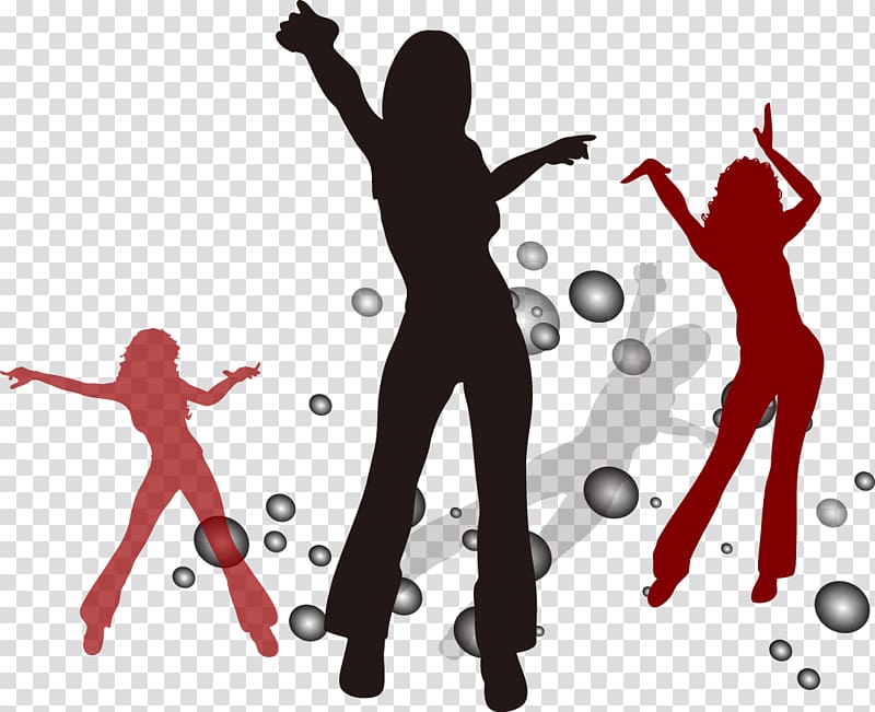 Silhouette , People rave silhouette transparent background PNG clipart