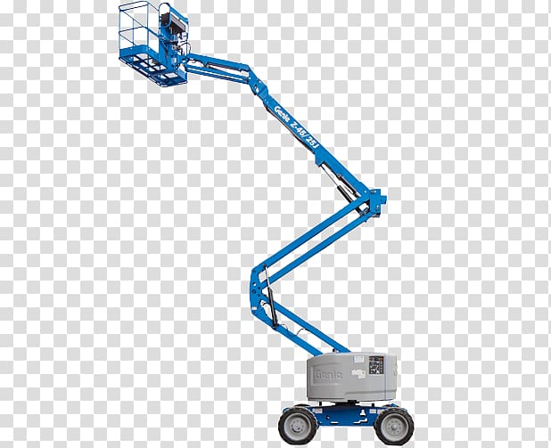 Aerial work platform Genie Heavy Machinery Construction Elevator, cherry picker transparent background PNG clipart