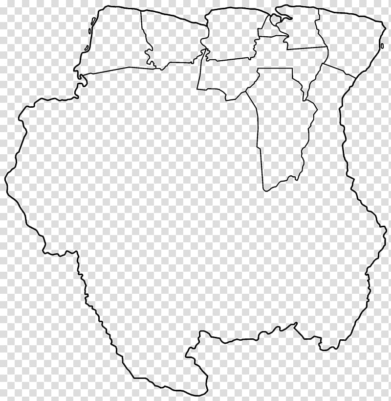 Suriname River Blank map Geography Sranan Tongo, map transparent background PNG clipart