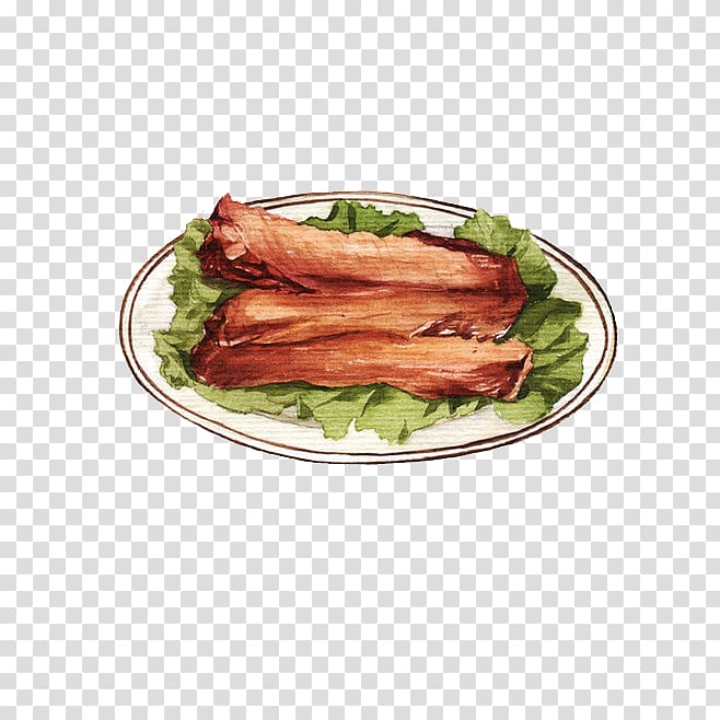 Spare ribs Roast beef Food Lamb and mutton, Pans chicken neck transparent background PNG clipart
