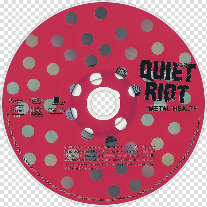 Compact disc Metal Health Quiet Riot Music Phonograph record, quiet transparent background PNG clipart