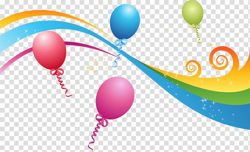 Balloon Euclidean Party, Party ribbon transparent background PNG clipart