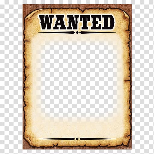 wanted illustration, Wanted poster Template American frontier, poster templet transparent background PNG clipart