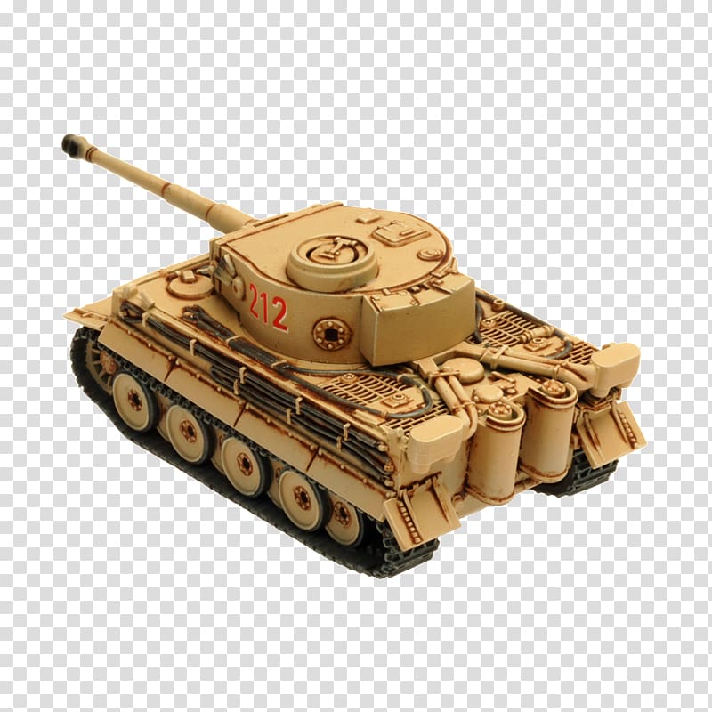 Churchill tank World War II Afrika Korps Flames of War Artillery, German Tiger 1 Tank transparent background PNG clipart