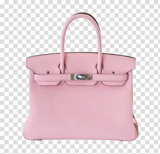 Birkin bag Hermxe8s Handbag Leather, Hermes Hermes Birkin Platinum package TOGO 25 cherry pink silver clasp leather handbags transparent background PNG clipart