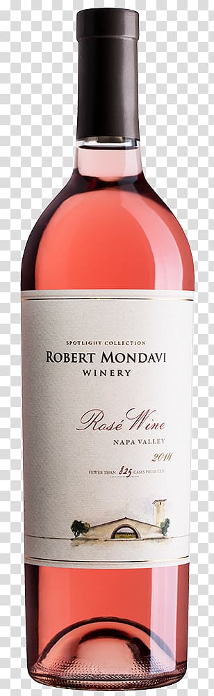 Robert Mondavi Winery Liqueur Rosé Dessert wine, rose wine transparent background PNG clipart
