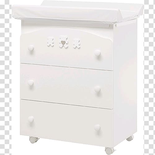 Chest of drawers Bedside Tables Changing Tables, legno bianco transparent background PNG clipart