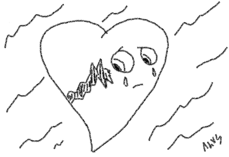 Broken heart Drawing Pencil , Heart Pencil Art transparent background PNG clipart