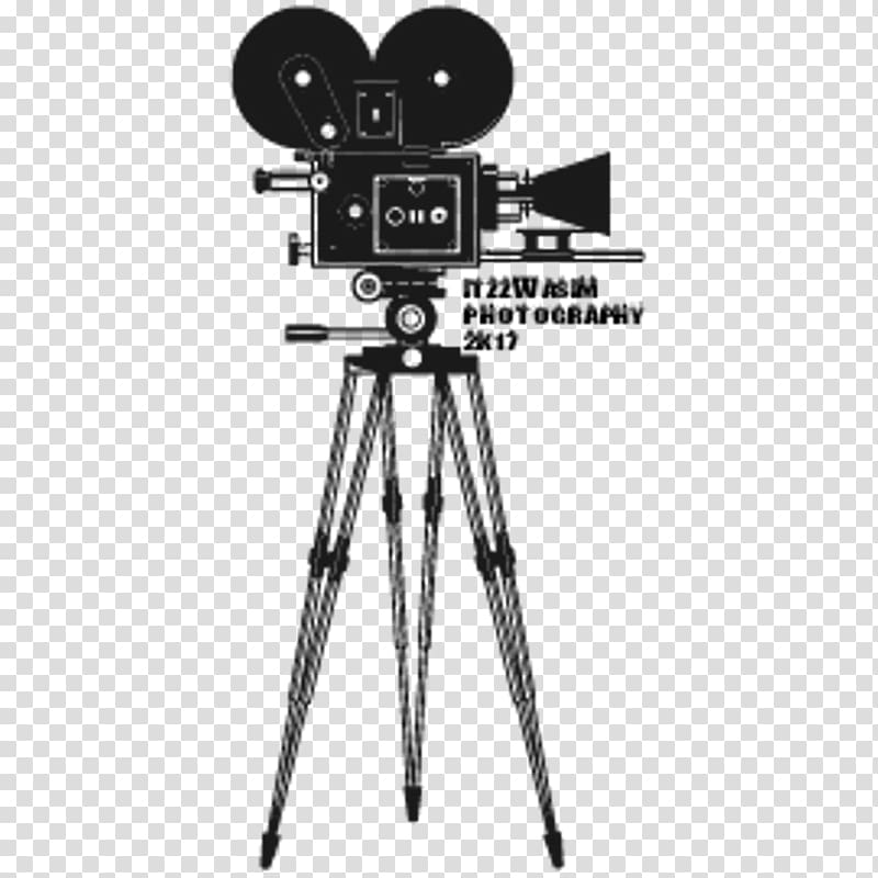 Tripod Movie camera Film Video Cameras, Camera transparent background PNG clipart