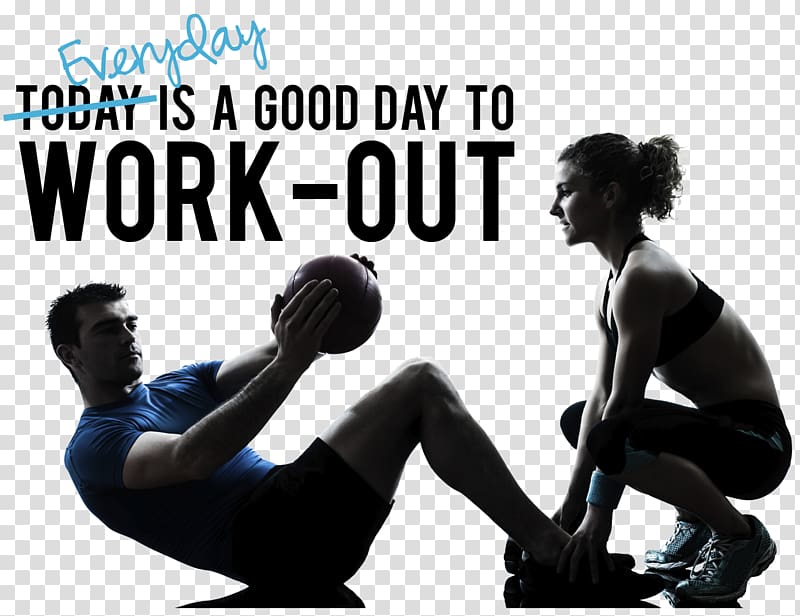 man and woman working out, Physical fitness Physical exercise Weight training Fitness Centre Aerobics, Fitness transparent background PNG clipart