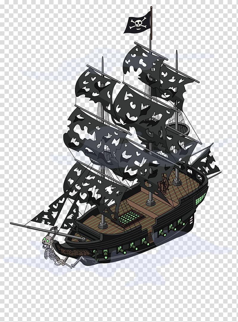 ghost pirate ship silhouette