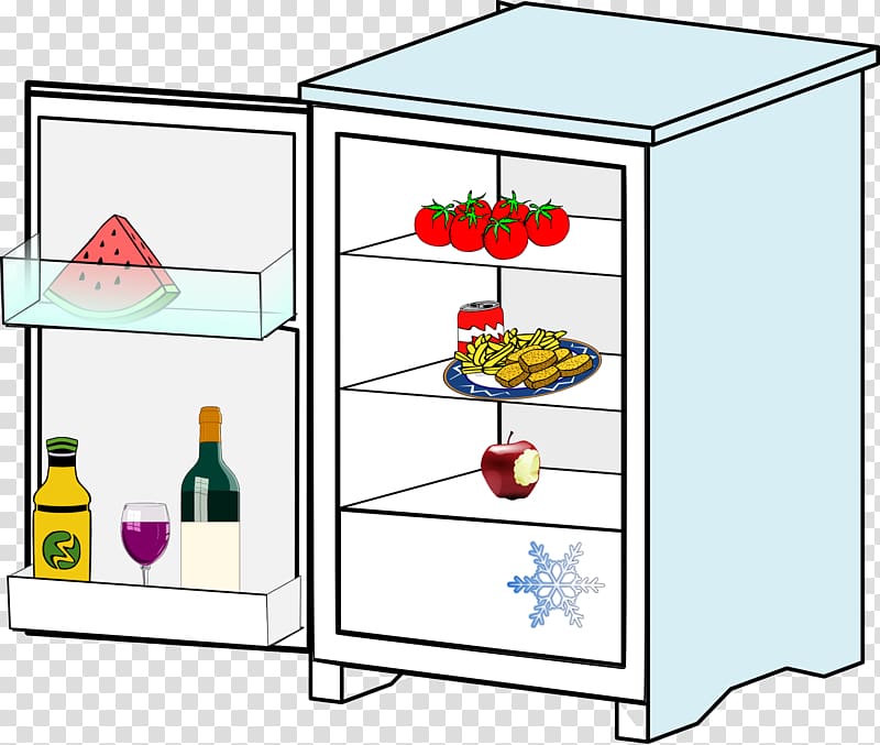Refrigerator , Wide variety of fruits refrigerator transparent background PNG clipart