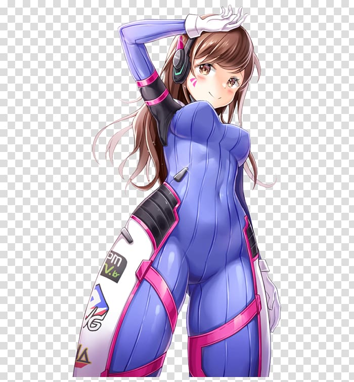Overwatch D.Va Anime Tracer Mei, Anime transparent background PNG clipart