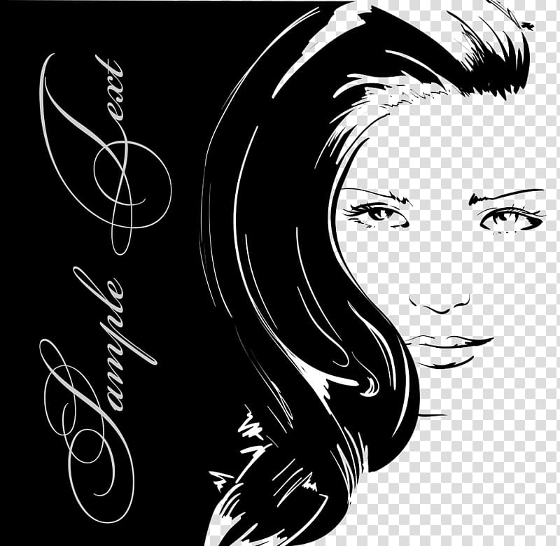 sketch beautiful girls transparent background PNG clipart