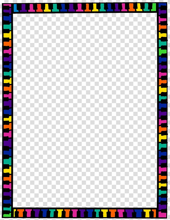 Color Drawing Free content , Colorful Borders transparent background PNG clipart