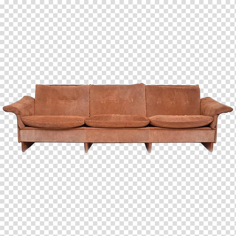 Couch Danish modern Furniture Mid-century modern Sofa bed, design transparent background PNG clipart