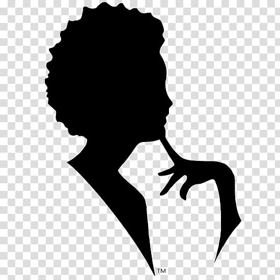 Silhouette , Afro Puffs transparent background PNG clipart