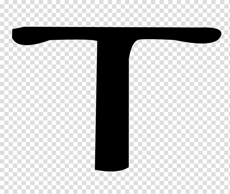 Tau Cross Symbol Wikipedia, symbol transparent background PNG clipart