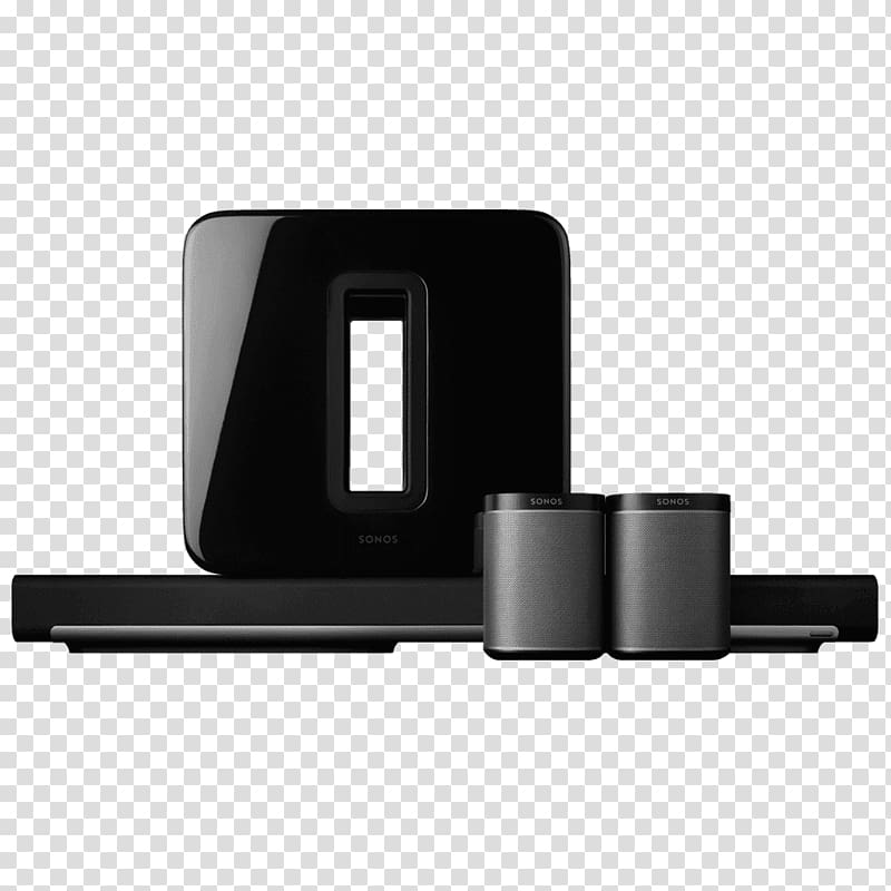 Play:1 Play:3 Home Theater Systems Sonos 5.1 surround sound, multi-room transparent background PNG clipart