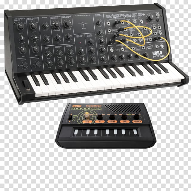 Korg MS-20 microKORG Sound Synthesizers Analog synthesizer Korg Monologue, musical instruments transparent background PNG clipart