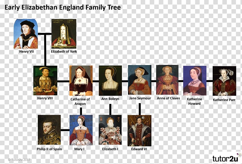 Elizabethan era England The House of Tudor Wars of the Roses Family tree, England transparent background PNG clipart