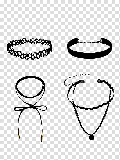 Choker Necklace Jewellery Leather Velvet, necklace transparent background PNG clipart