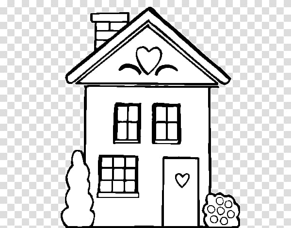 Coloring book Gingerbread house Room Child, house transparent background PNG clipart