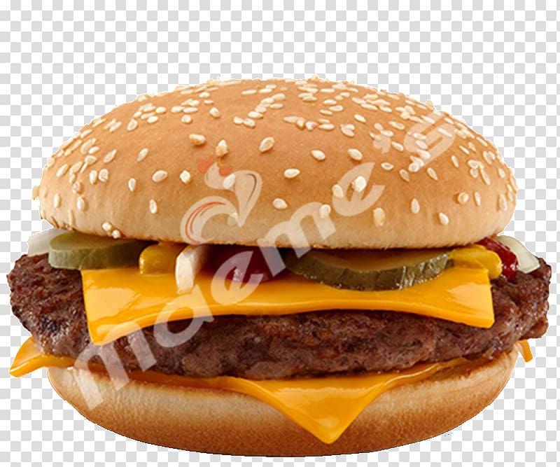 McDonald\'s Quarter Pounder McDonald\'s Big Mac McDonald\'s Chicken McNuggets Cheeseburger Hamburger, gourmet burgers transparent background PNG clipart