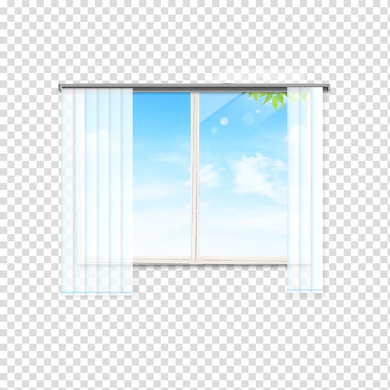 Window Daylighting Curtain, Window curtains transparent background PNG clipart