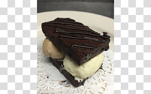 Chocolate brownie Ice cream Donuts Petit four, chocolate transparent background PNG clipart thumbnail