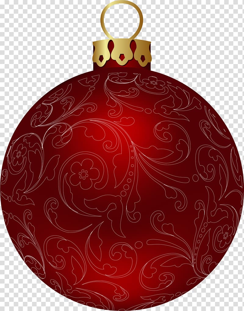 Christmas ornament Christmas decoration Ball Maroon, 35 transparent background PNG clipart