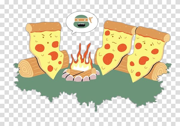 Pizza T-shirt Fast food Cheese, Three cheese pizza transparent background PNG clipart
