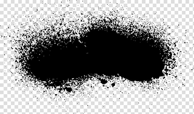 Black and white Monochrome , spray paint transparent background PNG clipart