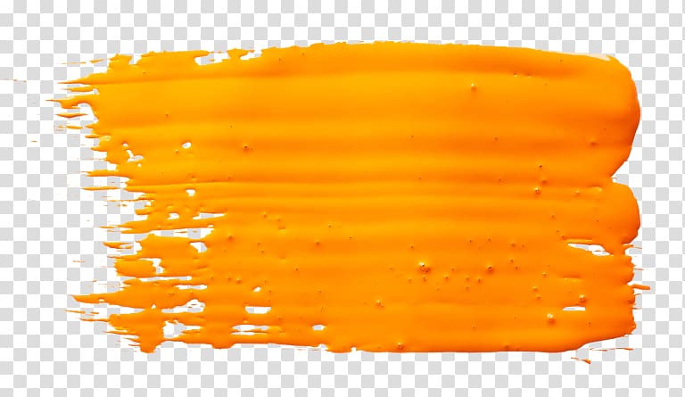 Paintbrush Orange Color, paint transparent background PNG clipart