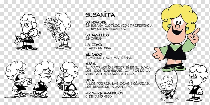 Toda Mafalda Comics Comic strip Character, others transparent background PNG clipart