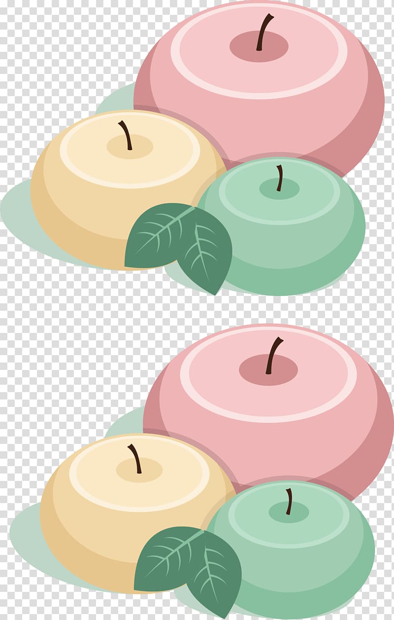 , Apple candle transparent background PNG clipart