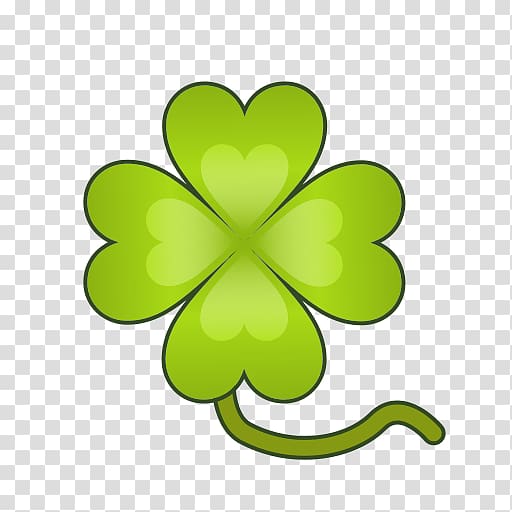 Four-leaf clover Symbol Emoji Shamrock, clover transparent background PNG clipart